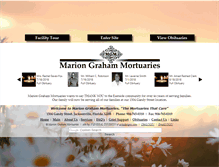 Tablet Screenshot of mariongrahammortuaries.com